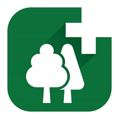 Λογότυπο υπηρεσίας δασικών χαρτών για αγρότες